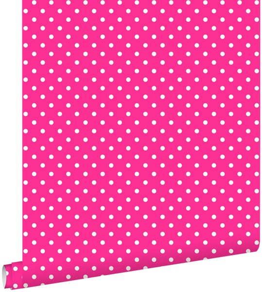 ESTAhome Tapete Punkte Rosa - 53 cm x 10.05 m - 115741
