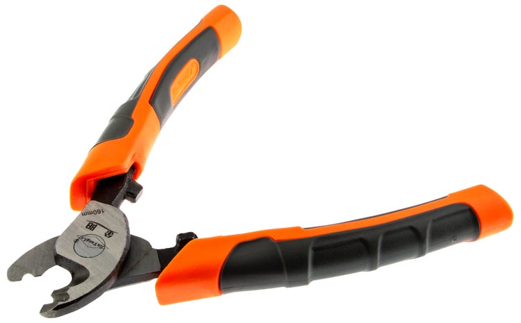 Scharfer Seitenschneider mit ergonimischen Griffen, Kabelschneider für Kabel aller Art, Abisolierzange Handwerkzeug für Kupfer- und Aluminiumkabel