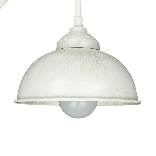 Hängelampe im Vintage-Stil mit Lampenschirm aus Metall