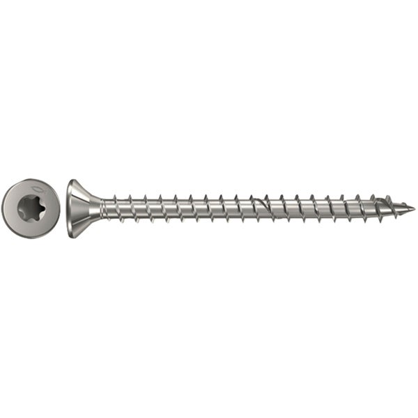 Fischer 200x Power-Fast 4,5 x 30 Senkkopf nicht rostender Stahl A4 Vollgewinde Innenstern TX - 657287