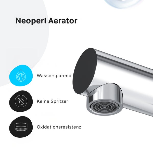 Neoperl Strahlregler mit Eigenschaften Wassersparen, Keine Spritzer, Oxidationsresistenz