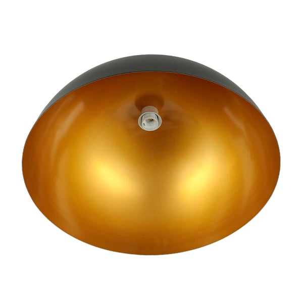 Halbkugelförmige Deckenleuchte mit Fassung