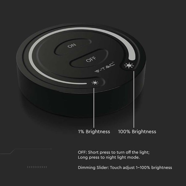 V-TAC Lampe mit Dimmfunktion und Ein- und Ausschalter
