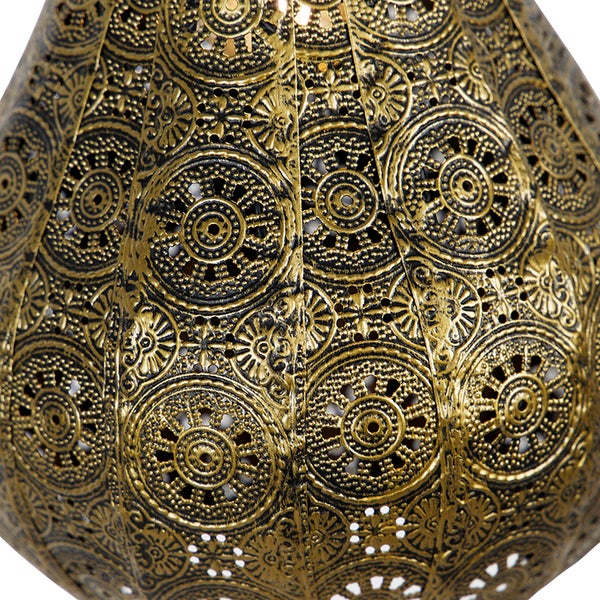 Dekorative Hängeleuchte aus Metall mit orientalischem Muster