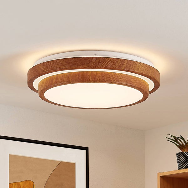 Lindby LED Deckenleuchte Vaako (Modern) (1 flammig, ) - Lampe Deckenlampe Arbeitszimmerleuchte