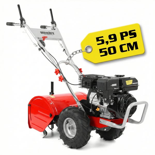 Motorhacke mit 5,9 PS und 50 Zentimeter Arbeitsbreite