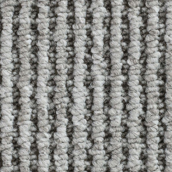Auslegware Teppichboden grau Meterware Schlingenteppich mit Hoch Tief Struktur 400 cm Breite (Meterware)