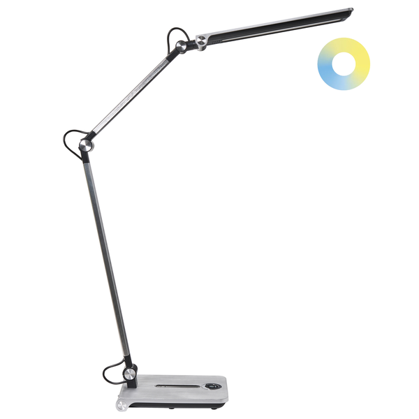 Schreibtischleuchte mit verstellbarem Arm und Farbtemperaturregelung