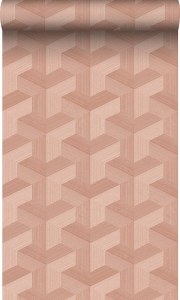 Origin Wallcoverings Tapete 3D-Muster Terrakottarosa - 50 x 900 cm - 348002