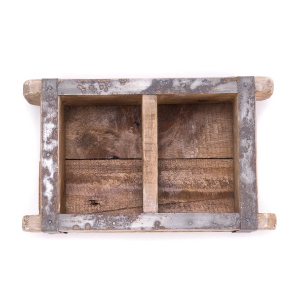Holzkiste Brick Massivholz, Ziegelform