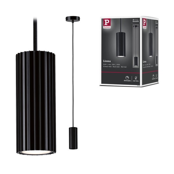 Paulmann Hängeleuchte Larena in Mattschwarz mit Verpackung