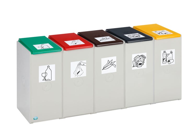PROREGAL Deckel Für Abfallbehälter Und Wertstoffsammelsystem 40 Liter Kunststoff Anthrazit