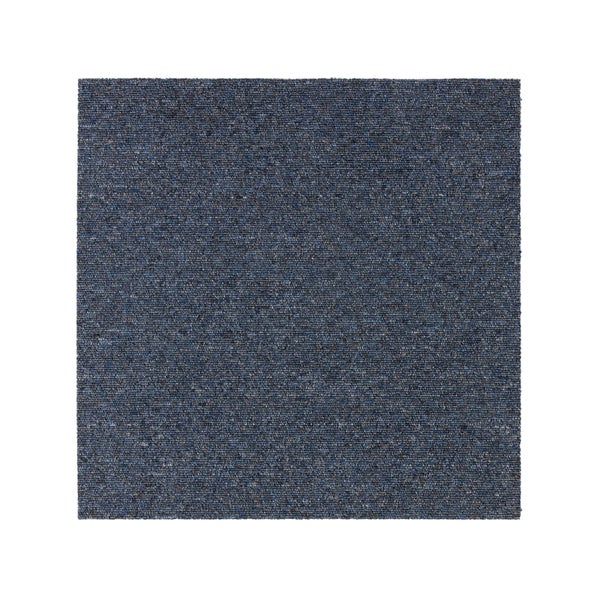 FLOORDIREKT Teppichfliese Moscow - Selbstliegend - 50 x 50 cm - Blau