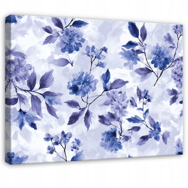 Leinwandbild mit floralem Muster