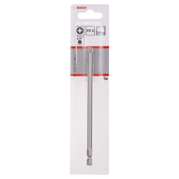 Bosch 1x Schrauberbit Extra-Hart, PZ 2, 152 mm - 2607001588