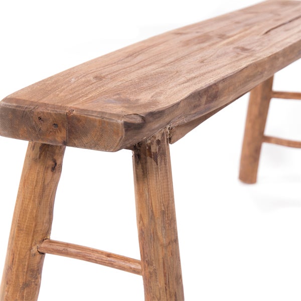 Sitzbank Malu 120 Teak Massivholz naturfarben