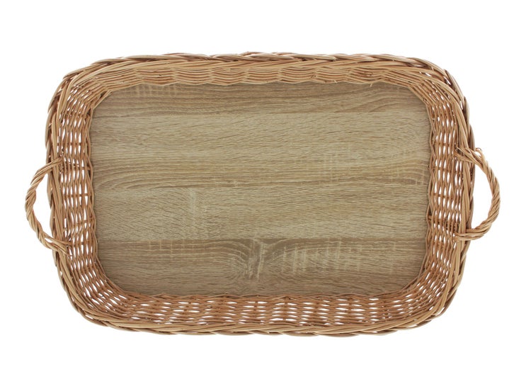 FRANK FLECHTWAREN | Tablett Weidengeflecht, WEIDE, 50 x 35 x 8 cm