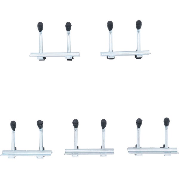 BGS Doppelhaken-Satz 40 mm für Schrankwand-System 5tlg. - 80197