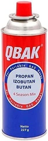 JUNG QBAK 28 Gaskartuschen für Campingkocher/Gaskocher, Ersatzgaskartuschen à 227g, Camping Gas Kartusche, Gasflasche Butangas Propangas Kocher