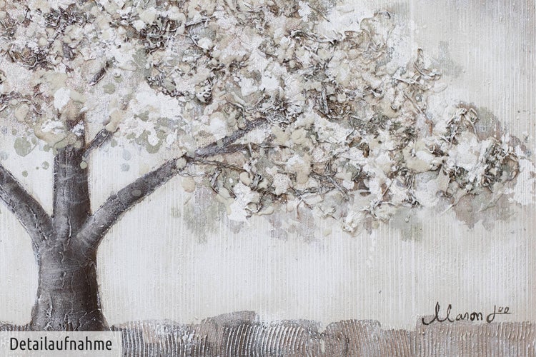 Handgemaltes Gemälde Acrylfarbe 120x60cm Grau