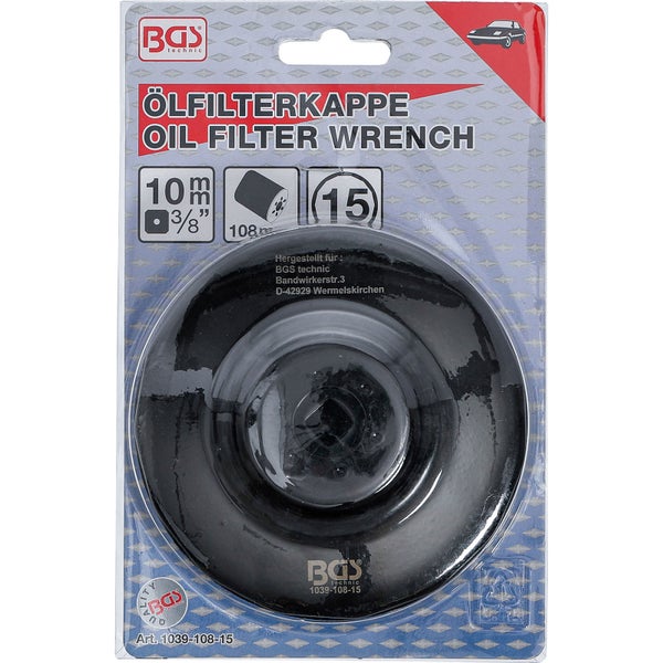 BGS Ölfilterschlüssel 15-kant Ø 108 mm für Volvo Diesel - 1039-108-15