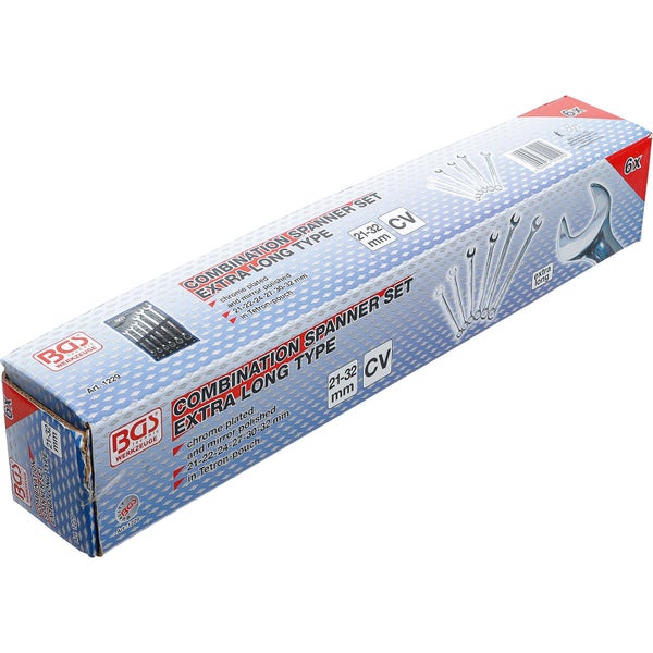 BGS Maul-Ringschlüssel-Satz extra lang SW 21 - 32 mm 6tlg. - 1229