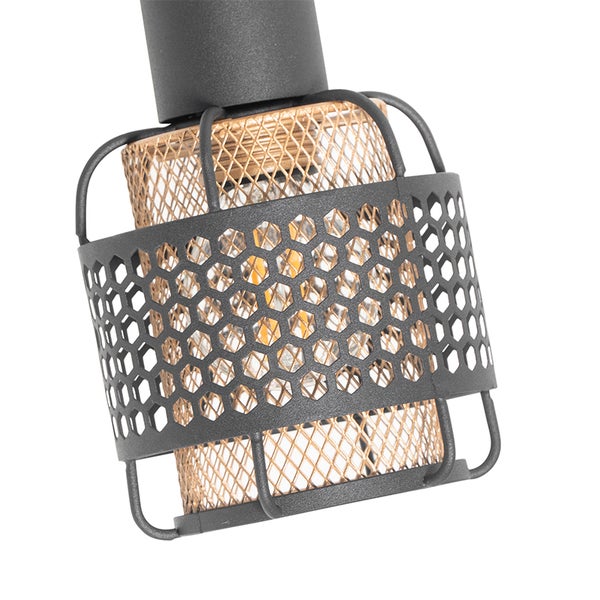 Deckenleuchte mit Metallkäfig