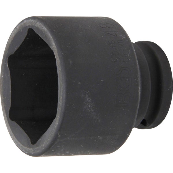 BGS Kraft-Steckschlüssel-Einsatz Sechskant Antrieb Innenvierkant 20 mm (3/4) SW 48 mm - 5648
