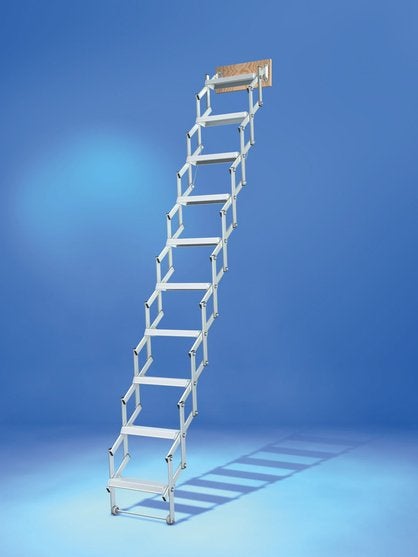 Ausziehbare Bodentreppe aus Aluminium