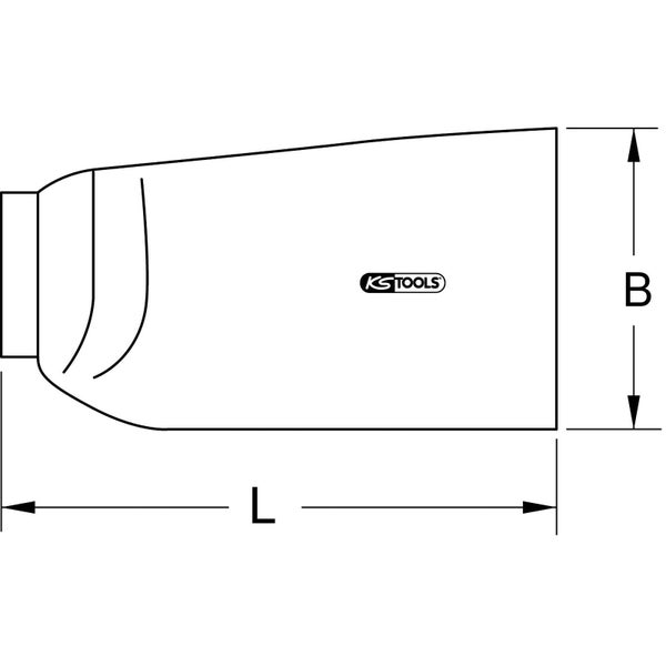 KS TOOLS NH-Sicherungs-Aufsteckgriff mit Schutzisolierung 380 mm - 117.1622