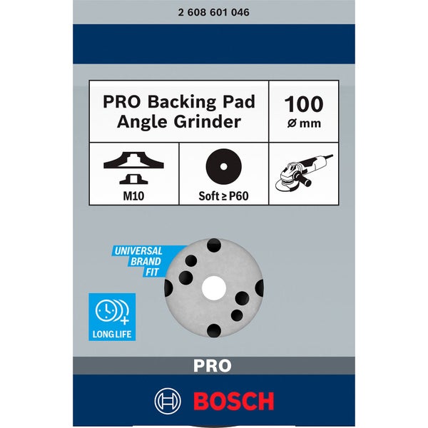 Bosch PRO Backing Pad weich 125 mm M10 weich - 2608601046