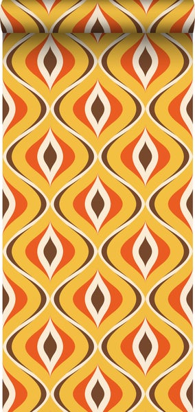 Tapetenrolle mit retro Muster