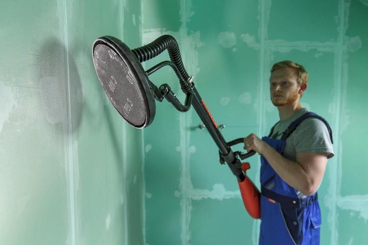 kwb Quick-Stick Schleifgitter-Scheibe K 120  für Langhalsschleifer, 225 mm Ø,,aus Fiberglas, gelocht gelocht mit Klett (5 Stk.)