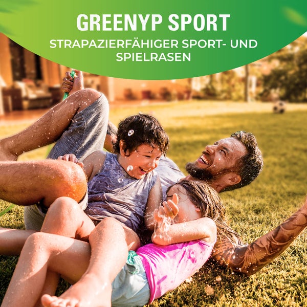 Greenyp Sport I strapazierfähiger Sport-& Spielrasen I 5kg für 200m² I Sportrasen Grassamen Rasensamen Rasensaat Gras Nachsaat schnellkeimend