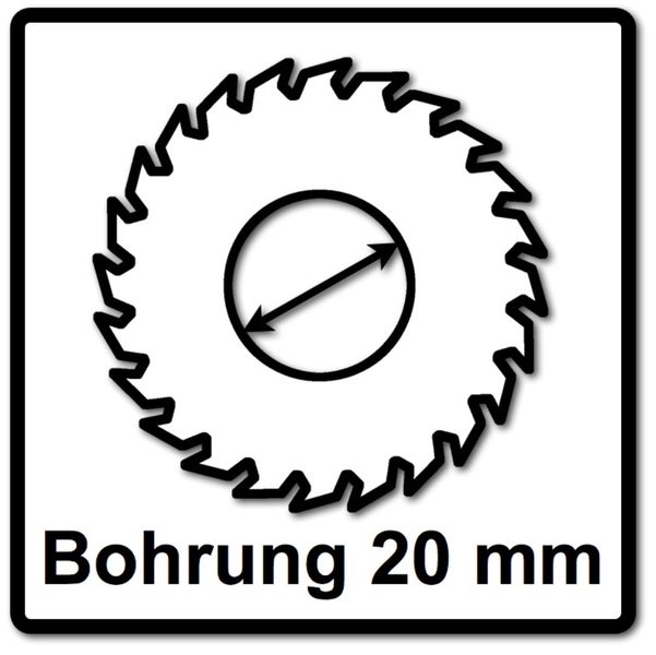 Symbol für Bohrung 20 mm