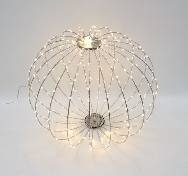 FRANK FLECHTWAREN | LED-Kugel Shine, groß, METALL, KUNSTSTOFF, D: 40 cm