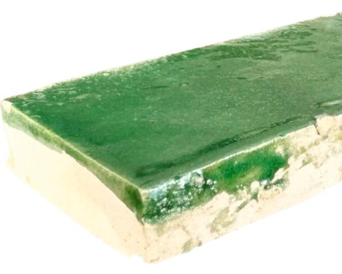 Handgefertigte Fliese Zellige Bejmat 03 cypresse 5x15cm glänzend