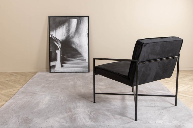 Nina Teppich 230x160 cm Polyester grau. 160 X 230 X 2 cm