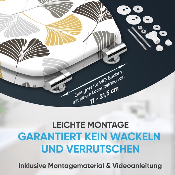 WC-Sitz mit Absenkautomatik Ginkgo