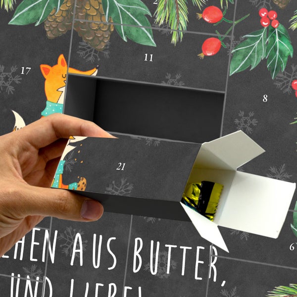 Mr. & Mrs. Panda Befüllbarer Adventskalender Fuchs Keks - Schwarz