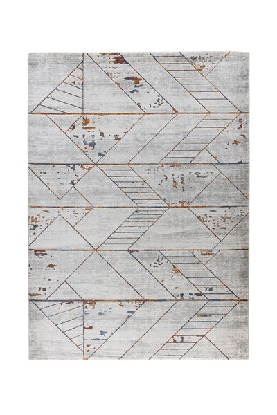 Kurzflor Teppich Tranquiluxe Grau / Multi 10 mm Modern 120 x 170 cm