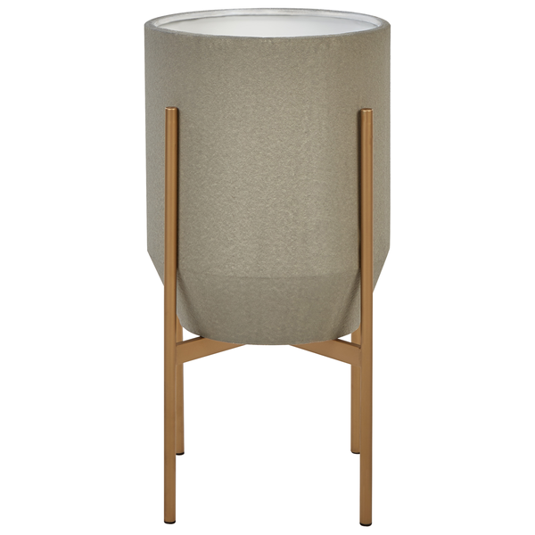 Blumenkübel mit Metallgestell