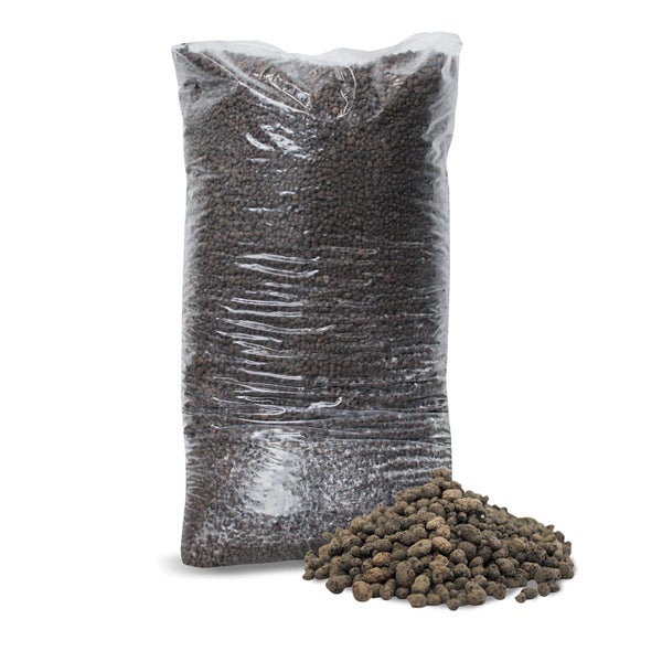 Ein Sack mit Blähton als Pflanzgranulat für die Hydrokultur oder zur Drainage von Pflanzen.