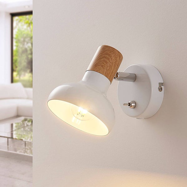 Lindby Strahler Fridolin (Modern) in Weiß aus Metall (1 flammig, E14) - Deckenlampe Deckenleuchte Lampe Spot Wohnzimmerleuchte