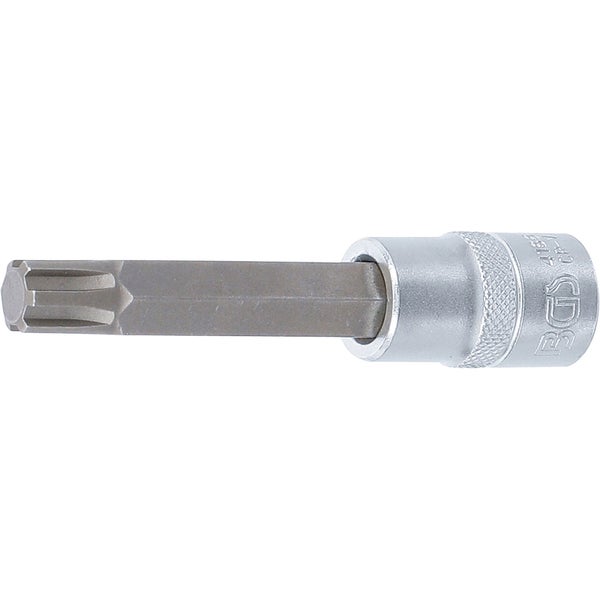 BGS Bit-Einsatz Länge 100 mm Antrieb Innenvierkant 12,5 mm (1/2) Keil-Profil (für RIBE) M12 - 4166
