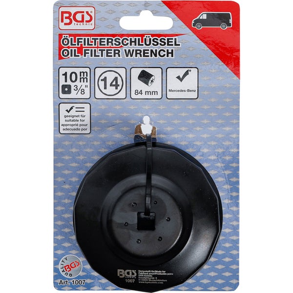 BGS Ölfilterschlüssel 14-kant Ø 84 mm für Mercedes-Benz - 1007