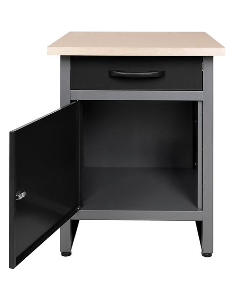 Ondis24 Werkstatt Set Tüftler 240 cm 2 Schränke, Werkstatteinrichtung, Werkbank