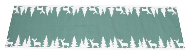 FRANK FLECHTWAREN | Tischläufer Forest, 40 x 140 cm, BAUMWOLLE, POLYESTER