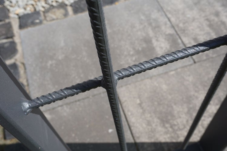 Wandrosenbogen ELEO Savona 117x37x230 cm Metall anthrazit - pulverbeschichtet schwarz