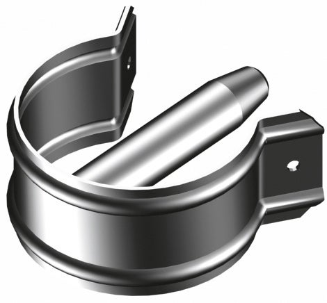 Rohrschelle mit Stift zur Befestigung